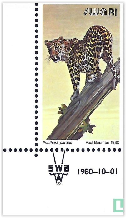 Paul Bosman Stamp Leopard