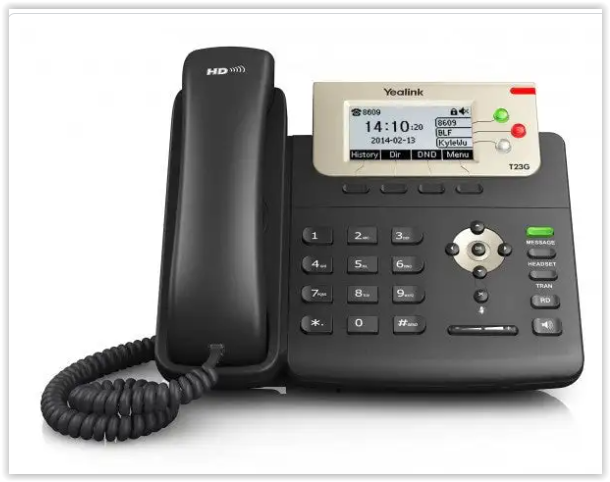YealinkT23G-VoiP Phone YealinkT23G- IP Phone Corded Landline Phone  (Black)