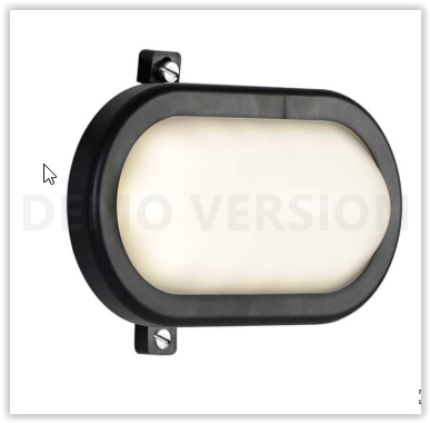 Eurolux B137B Oval Bulkhead:. Supplied with E27 LED LIGHT - free of charge
