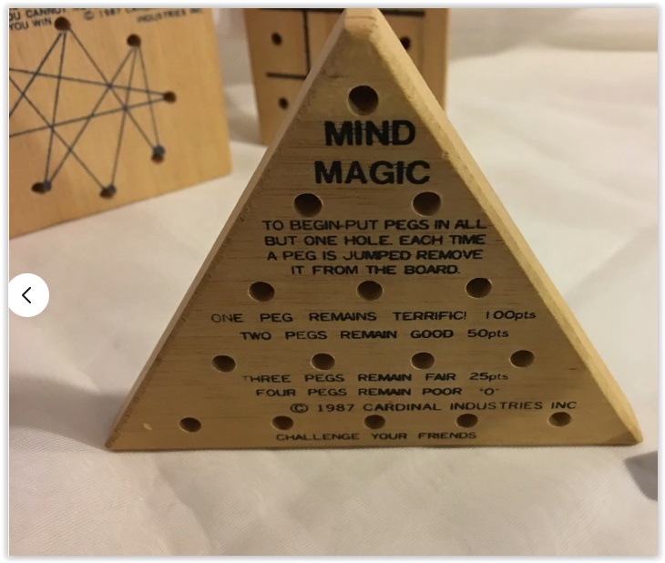 Mind Magic 1987 Sevens. Single game still packaged.