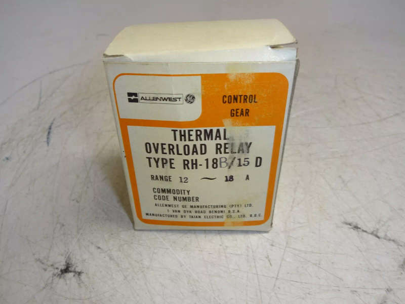 Thermal Overload Relay RH-18B/15D Allenwest