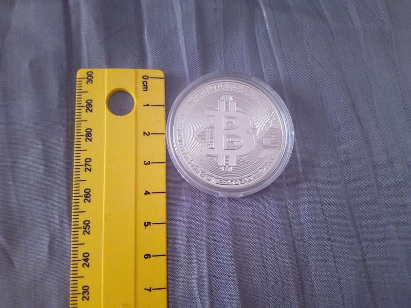 Collectible Silver Bitcoin (Approx 40mm)