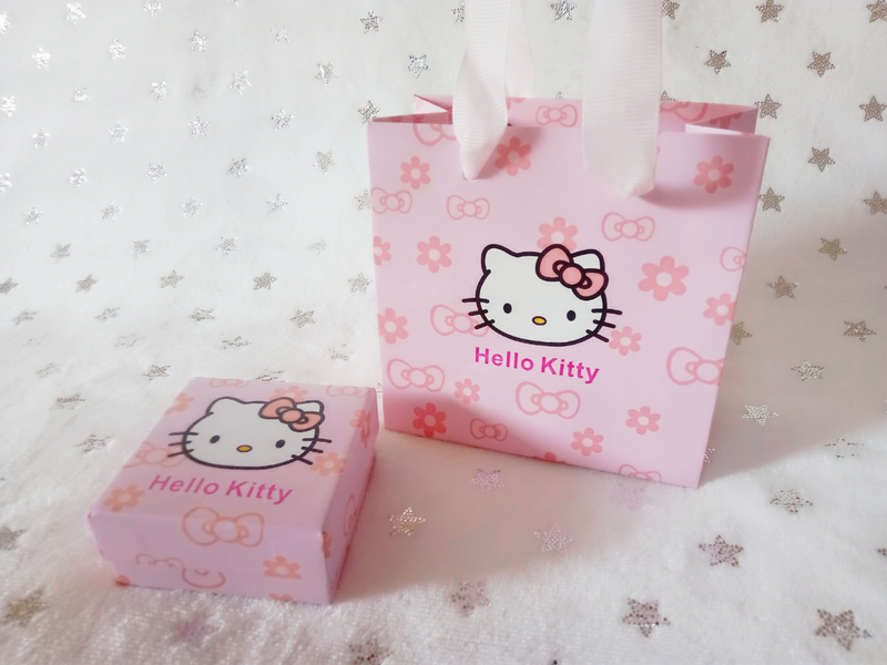 Hello Kitty Jewellery Set With Gift Box & Bag