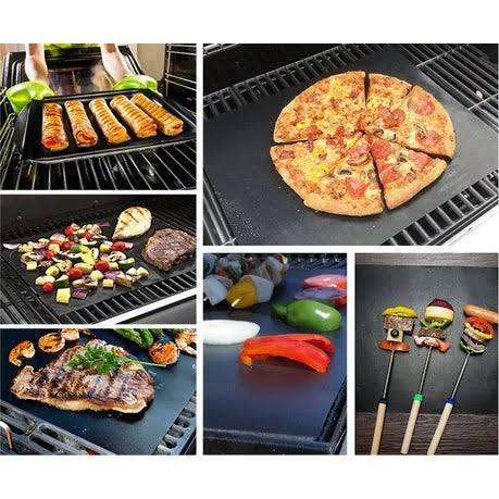 2x Non-Stick Braai & Oven Mats