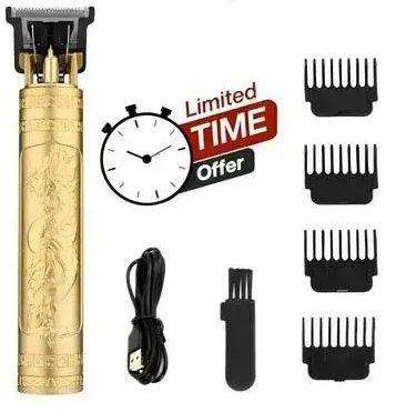 Rechargeable Golden Dragon Hair Trimmer - Zero-Gap T-Blade Clipper