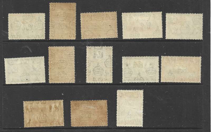 British Solomon Islands, GVIR, 1939 -1951, 1/2d - 10/ MH *