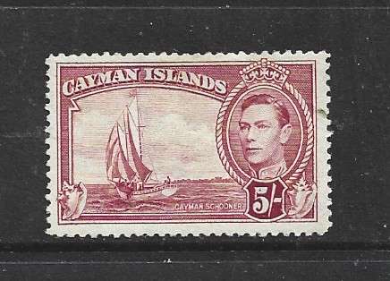 Cayman Islands, GVIR, 1938 5/,  MH*,