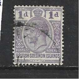 British Solomon Islands, GVR 1927, 1d dull violet, used