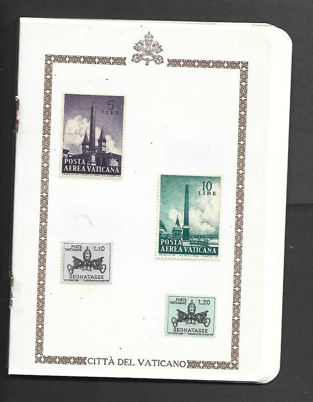 Raccolta di Francobolli, Vaticano, 1960s, 24 MH* stamps in souvenir booklet