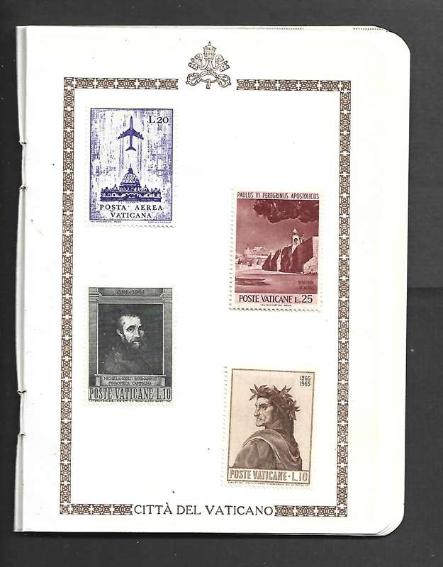 Raccolta di Francobolli, Vaticano, 1960s, 24 MH* stamps in souvenir booklet