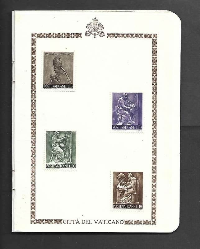 Raccolta di Francobolli, Vaticano, 1960s, 24 MH* stamps in souvenir booklet