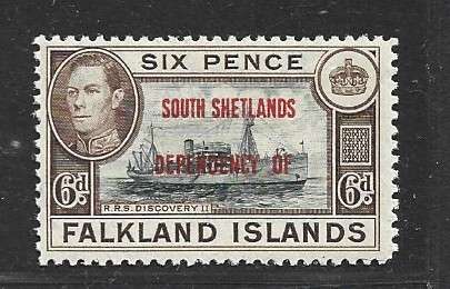 South Shetlands Dependency of Falkland Islands  GVIR, 1945, 6d, MNH **