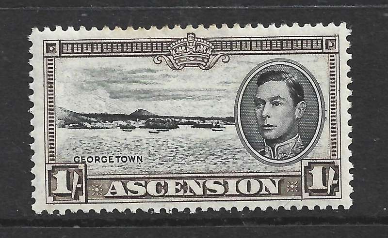 Ascension Island, GVIR, 1938, 1/ perf 13.5, MH * gum tone
