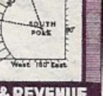 Falkland Islands Dependencies GVIR, 1946, 1/, South PoKe (Pole) flaw MNH **