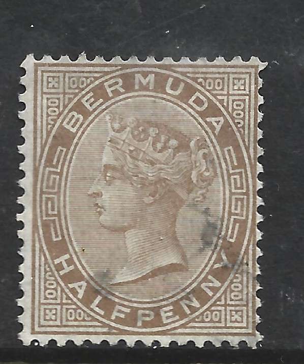Bermuda, VRI, 1890, 1/2d stone, used