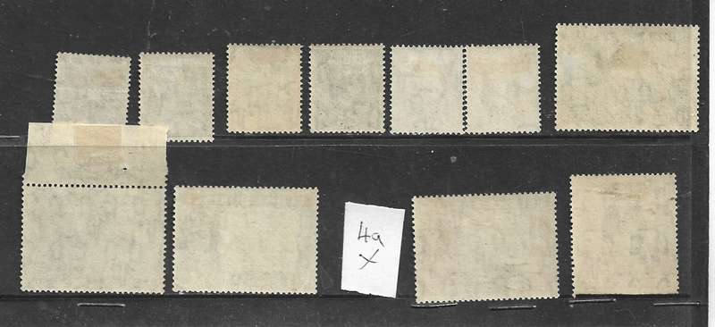 Burma, GVIR, 1946, 3p - 3a6p, 8a, 1 Rupee SG 51 - 57b, 59,60 MH *