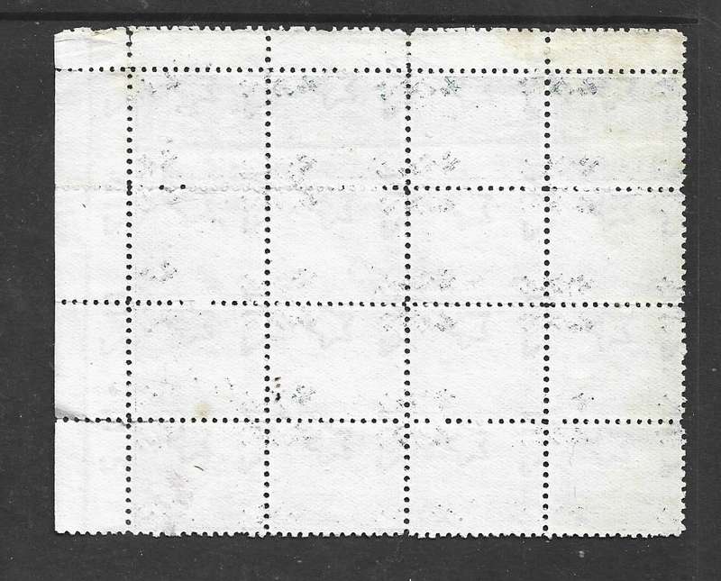 Cook Islands, VRI, 1899, 1d steel blue, 2nd setting, SG 11B, block of 16, unused,