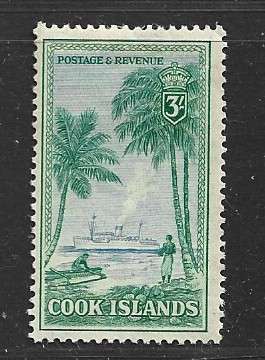Cook Islands, GVIR, 1949, 3/, MH *
