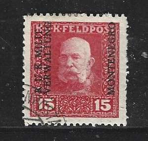 Austria, KUK FELDPOST, Montenegro, 1917, 15 h, used