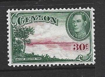 Ceylon, GVR, 1938, 30c, MH*