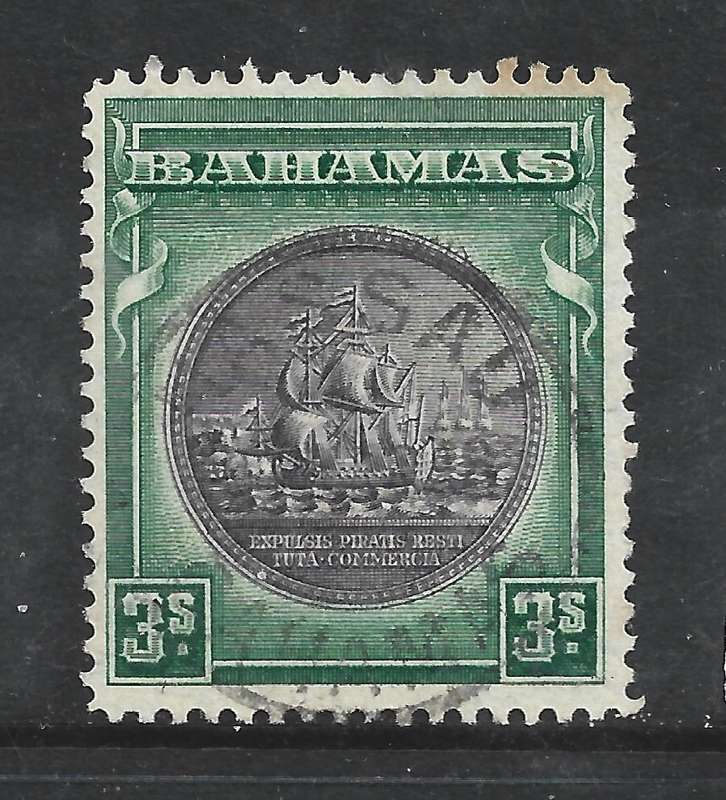 Bahamas 1943, 3/ c.d.s. used