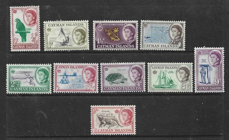 Cayman Islands, EIIR, 1962, 1/4d - 1/, MH *