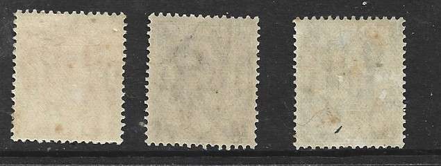 Burma, GVIR, 1938, 1p, 3p, 6p MH *