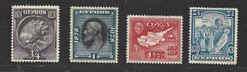 Cyprus GVR,  1928, 1878 - 1928, MH *