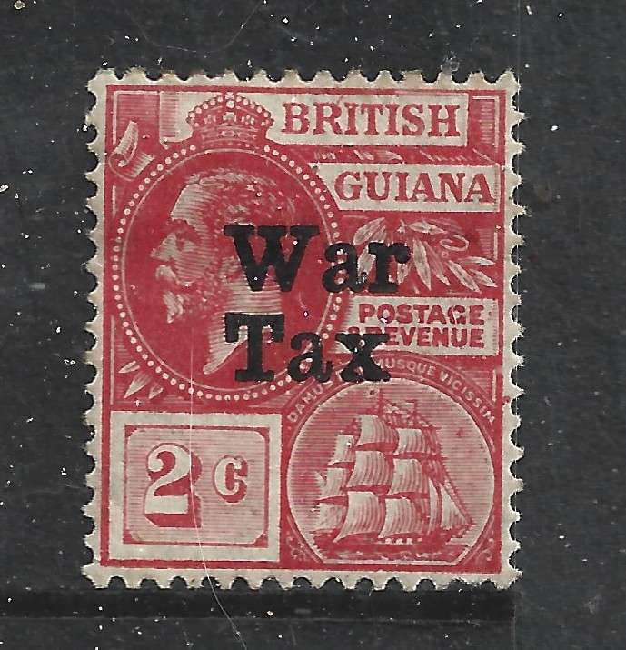 British Guiana GVR 1918 2c War Tax, 1922, 2c, 6c, 4c new colours, MH *