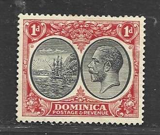 DOMINICA  GVR, 1923, 1d, MH*