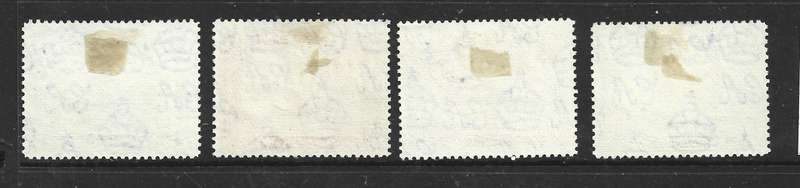 Aden GVIR, 1939, 1 anna, 1 1/2 anna, 2 annas, 2 1/2 annas, unused, no gum