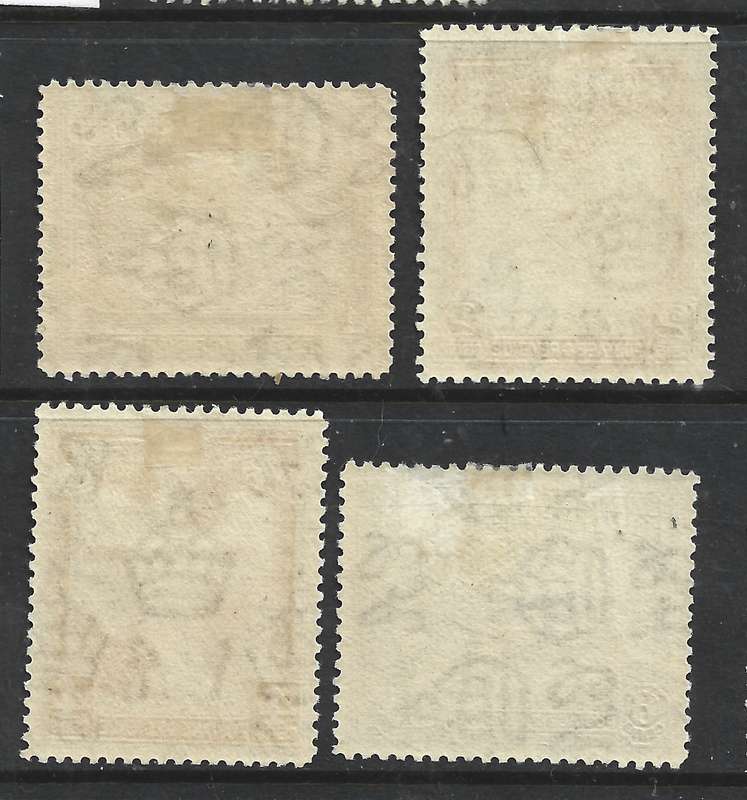 British Guiana GVR 1931, 1c, 2c, 4c, 6c, MH *