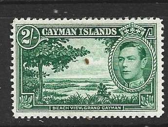 Cayman Islands, GVIR, 1943, 2/, deep green, MH*
