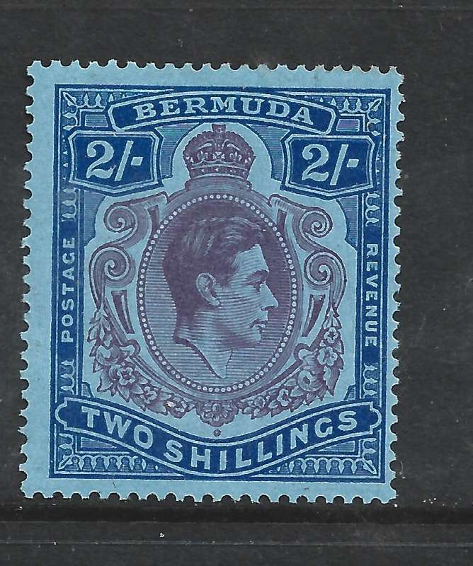 Bermuda GVIR, 1940, 2/, deep reddish purple & ultramarine / grey-blue MH*