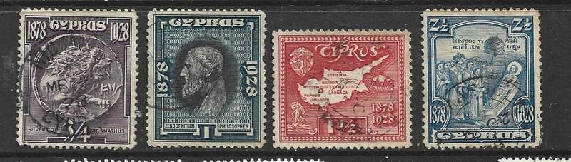 Cyprus GVR,  1928, 1878 - 1928, used