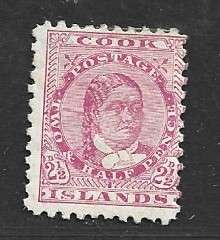 Cook Islands VRI, 1890, 2 1/2d pale pink, perf 11, MH *