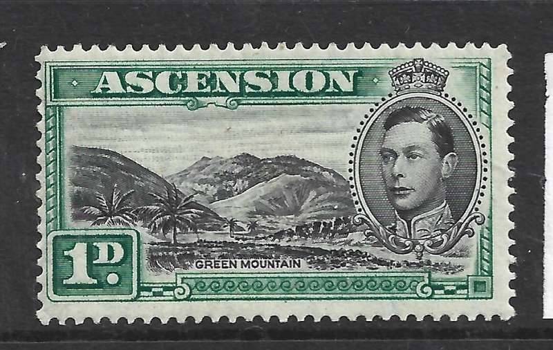 Ascension Island, GVIR, 1938, 1d perf 13.5, MH *