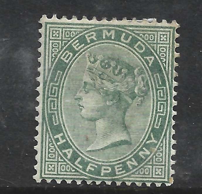 Bermuda, VRI, 1892, 1/2d dull green, MH *