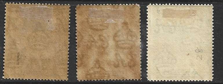 Brunei 1924,1c, 2c, MH* toned