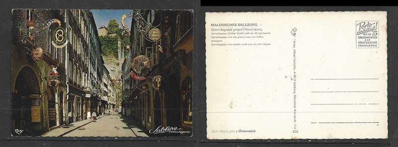 Austria, Malerisches Salzburg, post card, unused