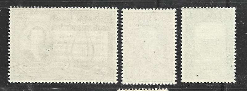 Belgium 1956 Mozart 200th anniversary, set of 3, MNH *