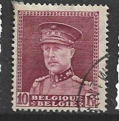 Belgium, 1931, Albert I, 10 Francs, red, used