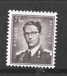 Belgium, 1958, 7F50 brown, MNH **