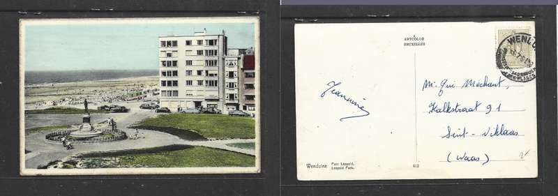 Belgium, Wenduine, Leopold Park, 40c,  used 1961