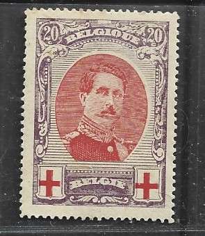 Belgium, 1915, Red Cross, 20 cents, MH * (gum thin)