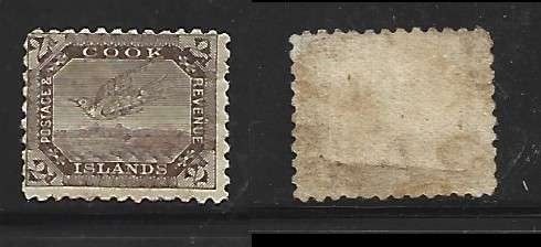 Cook Islands, GVR, 2d brown, perf 15 x 14, MH *