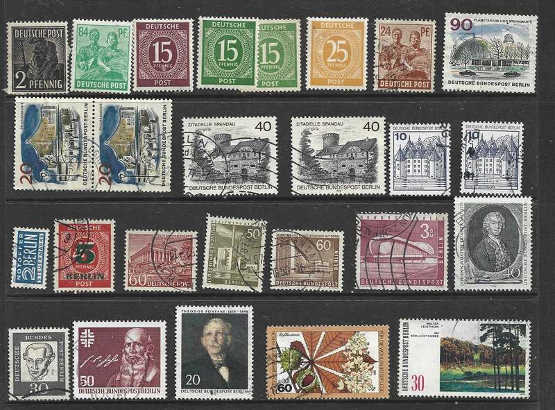 Germany, West Berlin, 6 MH* & 20  used stamps.
