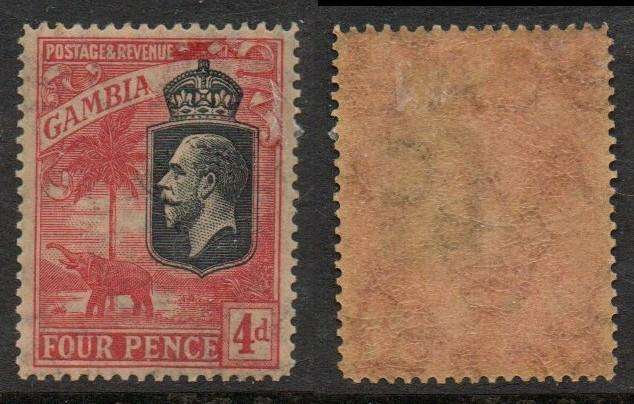 Gambia, GVR, 1922 4d   MH *