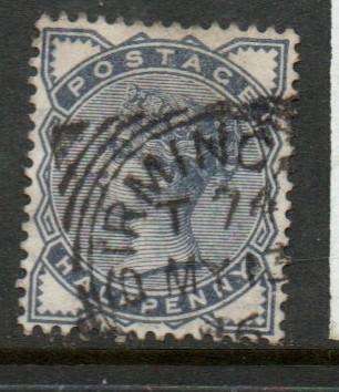 Great Britain, VRI, 1883, 1/2d, slate-blue used BIRMINGHAM sq.c.d.s.