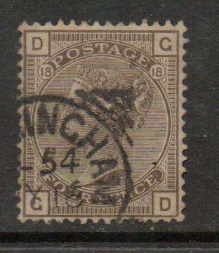 Great Britain VRI 1882 4d plate 18, used (BIRM)INGHAM JY 16.... sq.c.d.s.